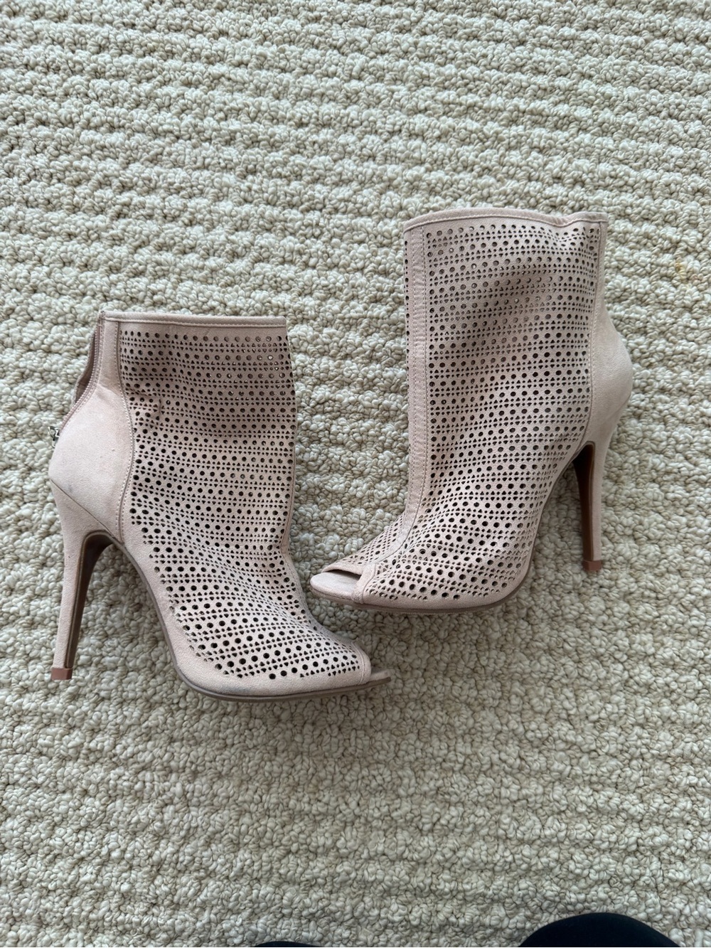 Chinese Laundry Jupiter Perforated Peep-Toe Booties